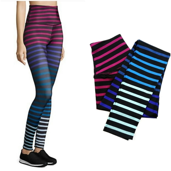 Beyond Yoga Jolie Striped Full Length High Waist Lux Leggings Size XS - Picture 1 of 9